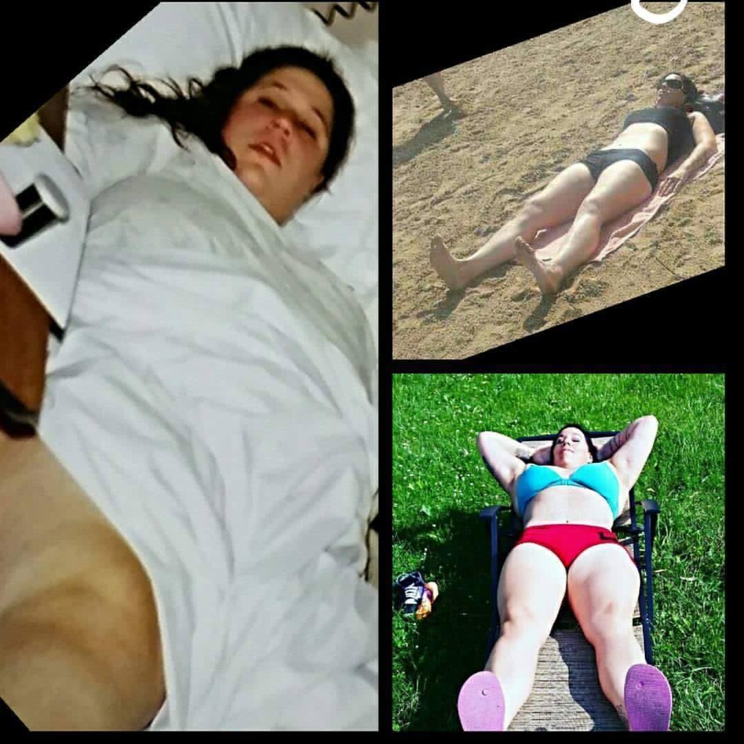 Tina's before and after transformation